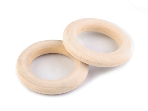 Drevený kruh opracovanie makramé 18/29mm 10 ks.