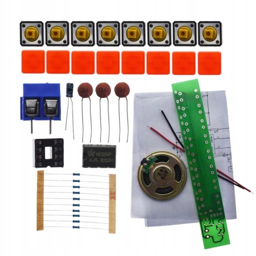 Organ Elektronický klavír DiY, hodiny spájkovania