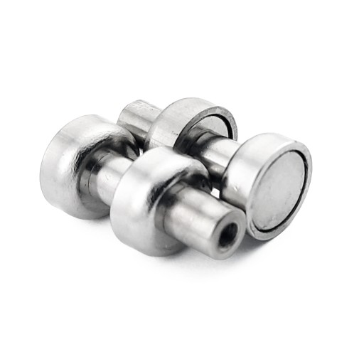 NEODYMIOVÝ MAGNET D12 V POUZDRE S OBJÍMKAMI M3