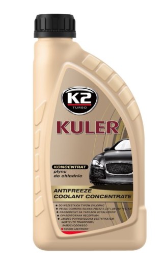 K2 Kuler chladiaca kvapalina, červený koncentrát, 1l