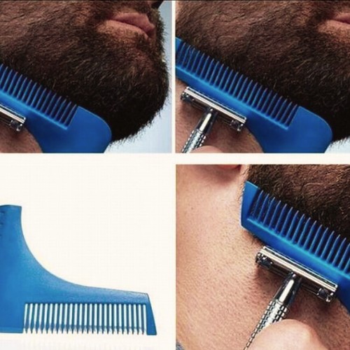 HREBEŇOVÁ ŠABLÓNA PRE STYLING brady a fúzov