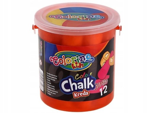 Chodníková krieda Colorino Jumbo vo vedre 12 ks 32988