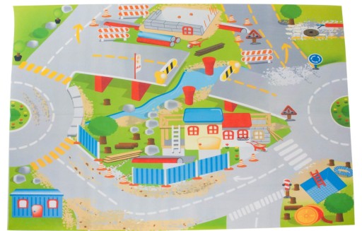 Podložka pre deti s autami 120x80
