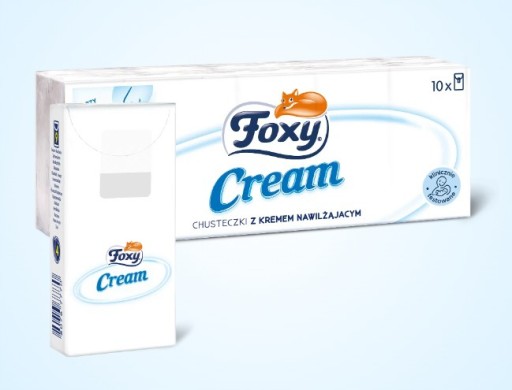 Foxy krémové hygienické obrúsky s hydratačným krémom 10 x 9 ks