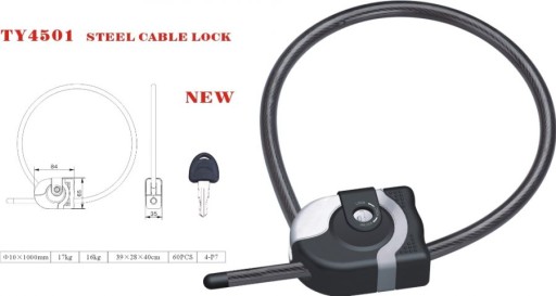 ZÁMEK BICYKLA 2K 230058/10-100 ŤAHOVACÍ