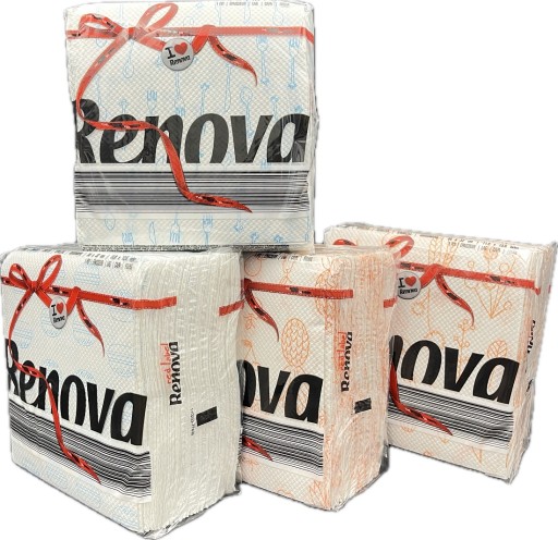 Papierové obrúsky Renova Red Label Deco 70 ks