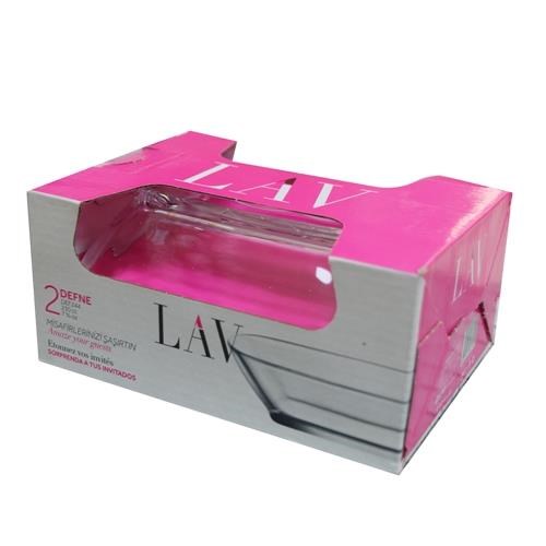 LAV DEFNE 2 sklenené misky na šalát 14,5 cm 230 ml Wwa