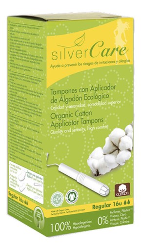 Tampóny SilverCare 100% BIO Light (s aplikátorom) 18 ks