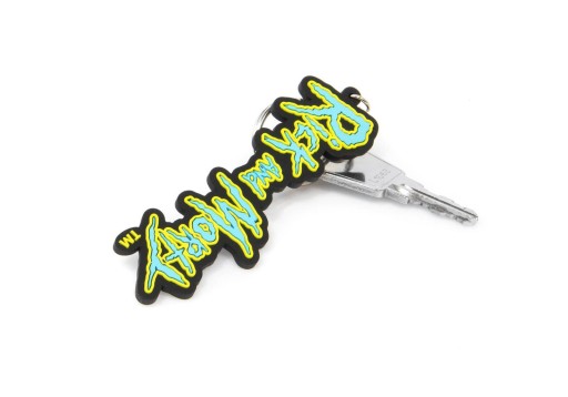 Gumová kľúčenka s logom Rick and Morty