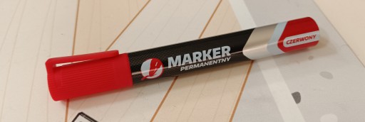 Permanentná fixka, fixka, stavebná fixka K2 RED, 1 ks
