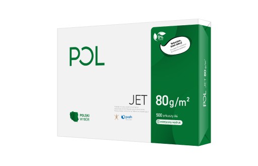 Biely kancelársky kopírovací papier pre univerzálnu tlačiareň xero POLjet Prime A4, 80g