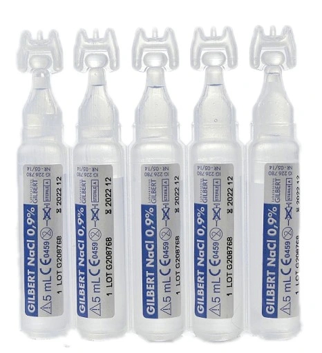 FYZIOLOGICKÁ SOĽ PRE BOJČATÁ AMPULKY NA INHALACIU NaCl 0,9% 5x5ml