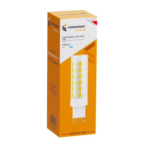 MINI LED ŽIAROVKA, NEUTRÁLNA BIELA, PRE SMD G9 LUSTOVÉ ZARIADENIA 5W 4000K 300LM