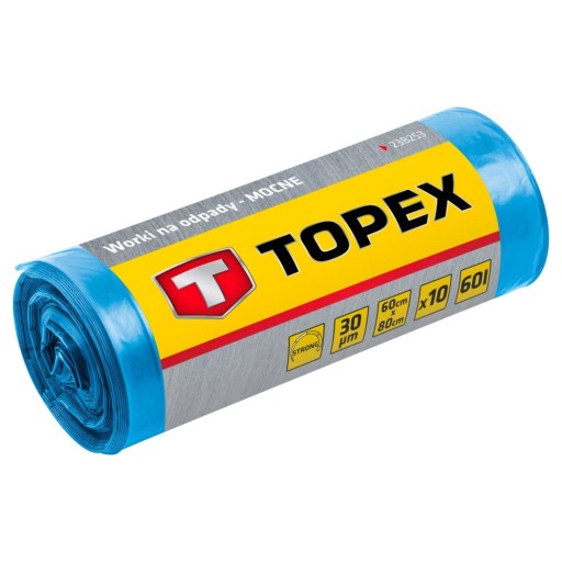 Vrecia na odpad 120 l, modré, 40 mic TOPEX 23