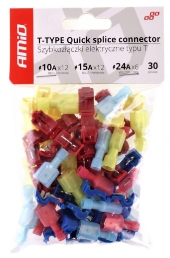 Elektrické rýchlospojky Typ-T 30 ks mix