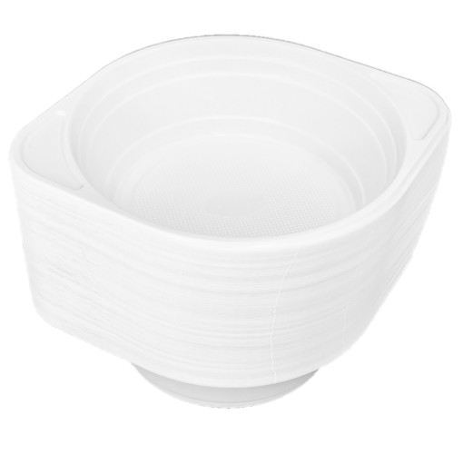 BIELE PLASTOVÉ MISKY 350ml 100 OPÄTOVNE POUŽITÉ