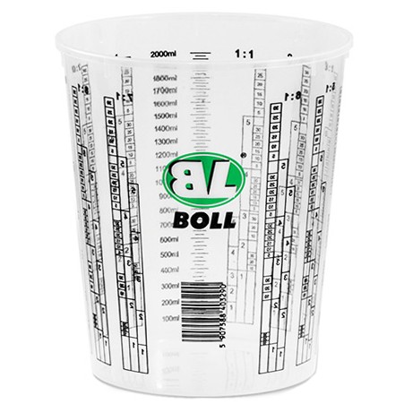 Nádoba BOLL, plastový pohár s dielikmi, 2240 ml