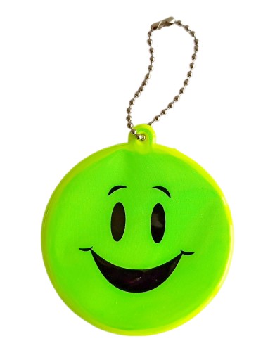 REFLEXNÝ PRÍvesok na kľúče s retiazkou REFLEXNÝ EMOJI SMILE EMOTE
