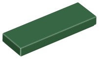 LEGO TILE 63864 TILE 1x3 zelená tmavá NOVINKA (1g)