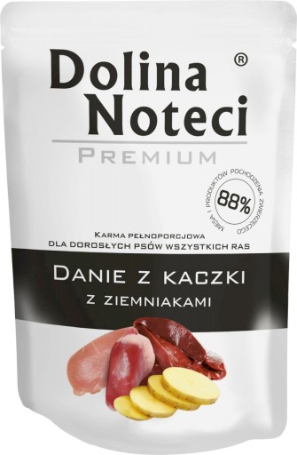 Dolina Noteci Premium Duck Miska so zemiakmi vrecúško pre psov 100g