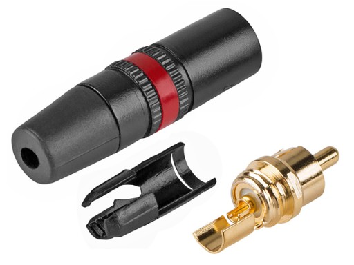 Zástrčka RCA/CINCH pre červený kábel REAN NEUTRIK NYS373