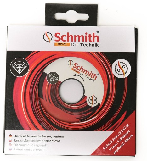DIAMANTOVÝ DISK SEGMENTOVANÝ 115mm SCHMITH