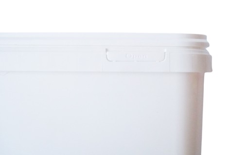 Obdĺžnikové vedro s vekom, 10 l, certifikované vedro