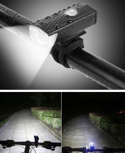 Lampa 300lm 1100mAh USB LED predná cyklistická lampa