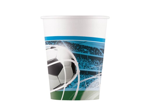 papierové poháre Lopta - Futbal - 6 ks