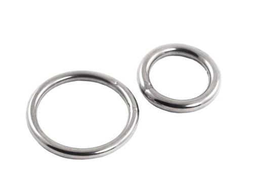Prsteň prsteň, očko z nehrdzavejúcej ocele, vyrobený z tyče 5 x 40 mm