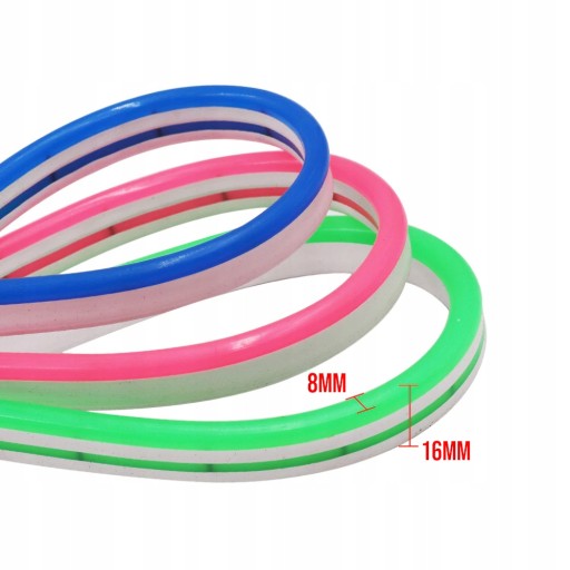 Neon FLEX 8x16mm 120 LED 12V 1m IP65 ORAN.