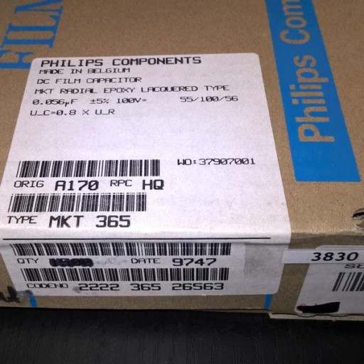 Kondenzátor MKT365 Philips 56nF 100V R5 5% MKT x10