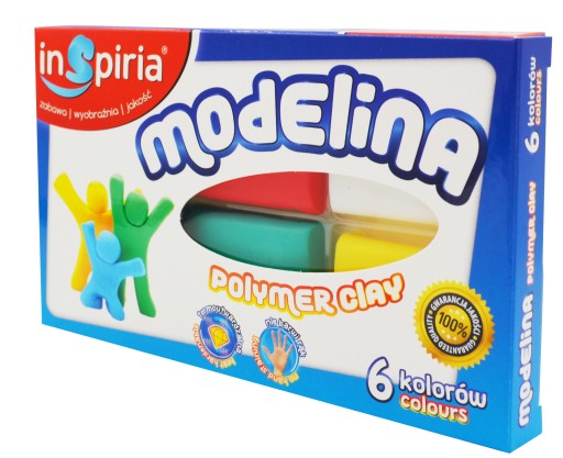 Modelovacia hmota Inspiria 6 farieb 8908
