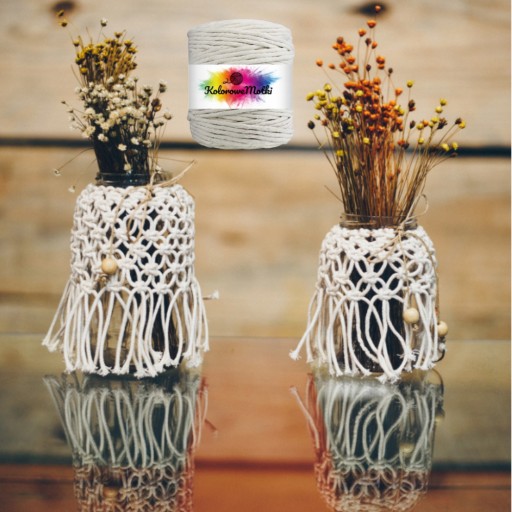 Prírodná bavlnená šnúra Macrame 100m 5mm