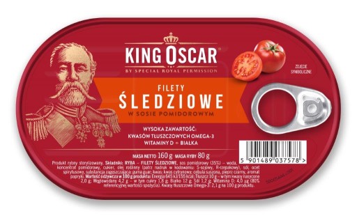 King Oscar sleď v paradajkovej omáčke 160 g