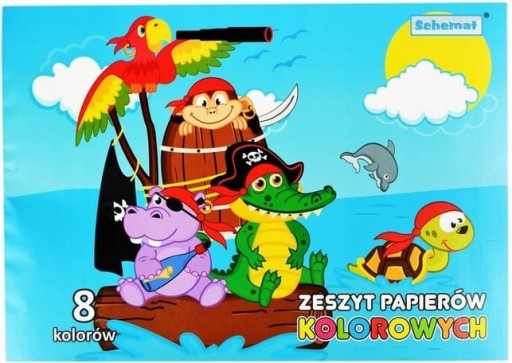 VYSTRIHACÍ FAREBNÝ PAPIER A4 8 FAREB