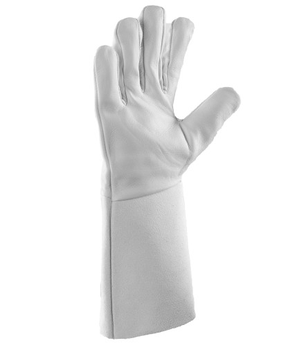 Nehorľavé ZVÁRACIE rukavice Kozia koža PREMIUM RSL MIGMAG, TIG 35 cm