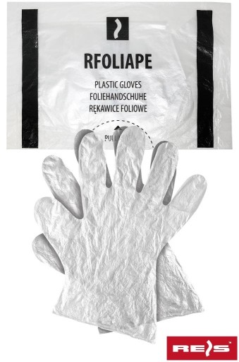 Ochranné rukavice z LDPE fólie 100