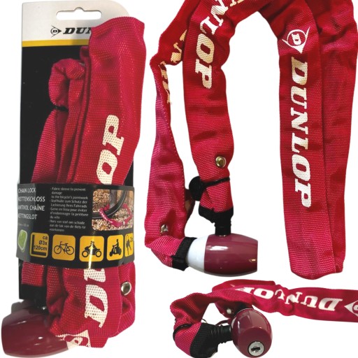 Zámok na bicykel DUNLOP CHAIN LOCK Bezpečnostné kľúče na bicykel