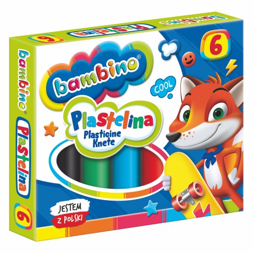 Bambino SCHOOL PLASTICINE 6 farieb x15g