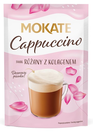 Sladká káva Cappuccino Rose Kolagénová dezertná pena bez espresso kávovaru 40 g