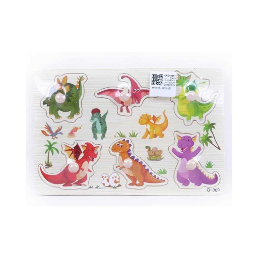 Dinosaurus puzzle dinosaurus drevené puzzle 10ks