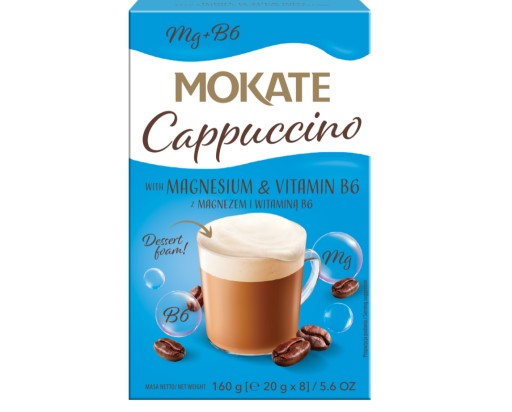 Cappuccino mokate s horčíkom 160 g