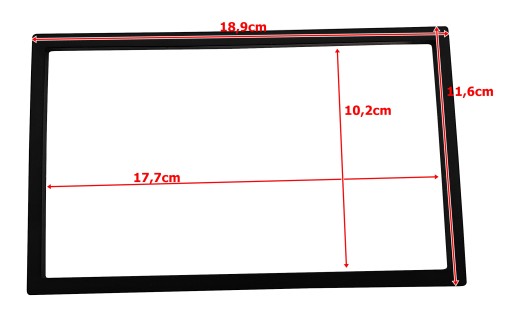 Maskovací rám pre 2DIN 7-palcové rádio s Androidom 188x115 176x101