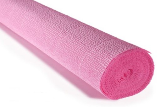 Taliansky krepový papier 554 baby pink