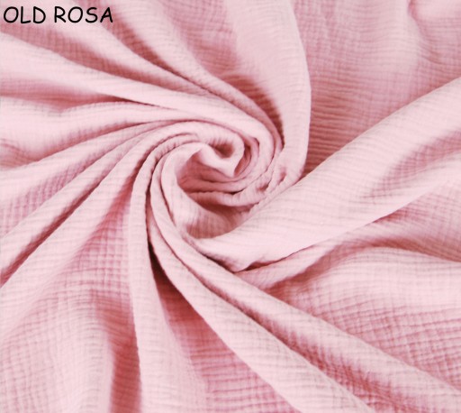 LuxTextil MUSLÍN DVOJITÁ GÁZOVÁ LÁTKA 100% BAVLNA 125g/m Jednofarebná 155cm