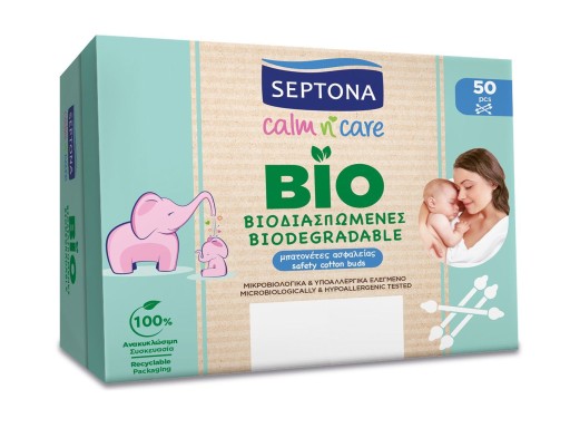 Papierové tyčinky pre deti 50 ks SEPTON Baby