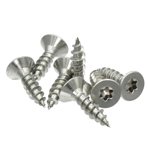 3,5x12 kužeľová TORX skrutka do dreva, nerez A2, 10 ks.