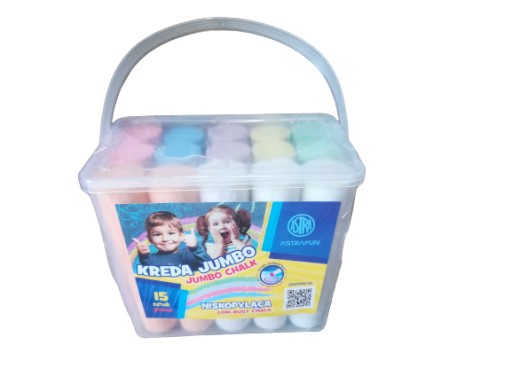 Jumbo krieda ASTRAFUN Bucket 15 ks
