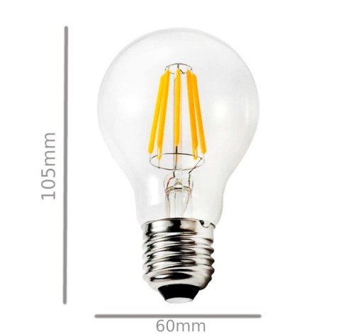 LED E27 8W Edison retro dekoratívna vláknová žiarovka